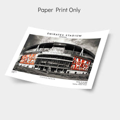 Emirates Stadium poster, Arsenal stadium wall art print, football fans gift