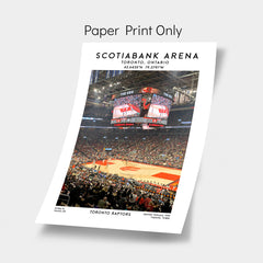 Scotiabank Arena poster, Toronto Raptors basketball stadium wall art print, NBA decor, birthday gift