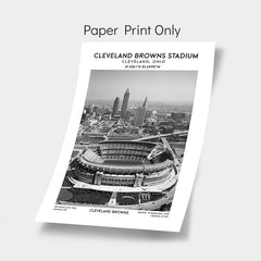 Cleveland Browns Stadium: Cleveland Browns NFL American Football Scenic Poster for Fans