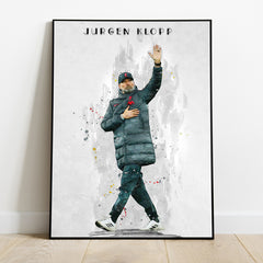 Jürgen Klopp: Inspirational Leader of Football Poster Print