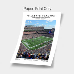 The Glory of Gillette Stadium and New England Patriots Art Print