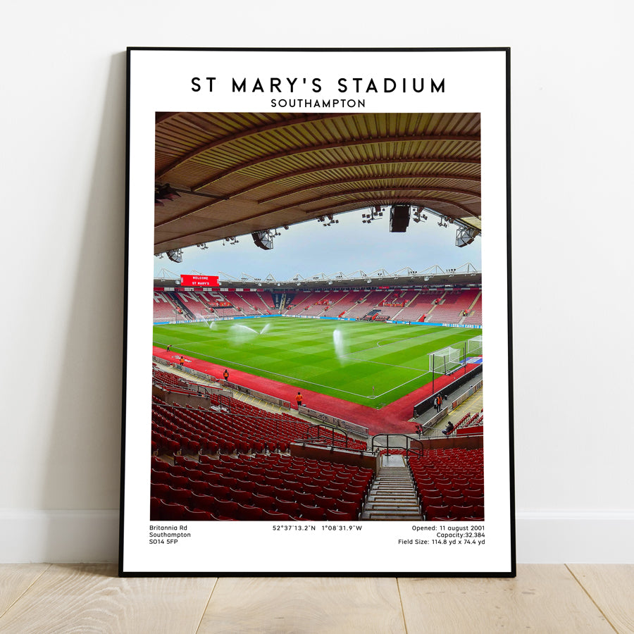 St Mary's Stadium poster print