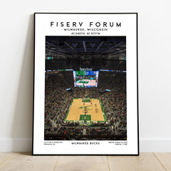 Legendary NBA Basketball Games at Fiserv Forum Poster Print