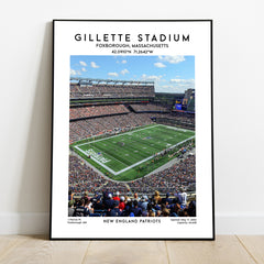 Gillette Stadium: Legendary Home of the New England Patriots Scenic Poster