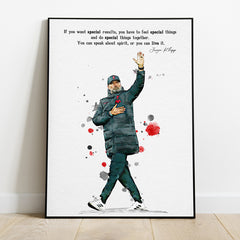 Jurgen Klopp: Legendary Manager of Liverpool FC Football Wall Art