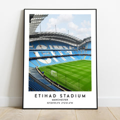 Etihad Stadium: The Heart of Man City Poster Print