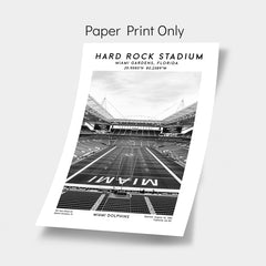 Iconic Hard Rock Stadium: Miami Dolphins' Ground Poster Print