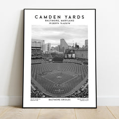 Oriole Park at Camden Yards: Baltimore Orioles MLB Baseball Art Print