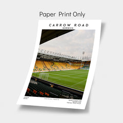 Carrow Road Stadium Poster