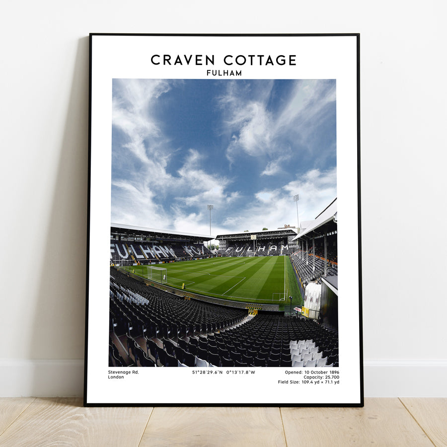 Craven Cottage Poster Print