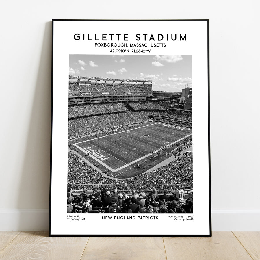 New England Patriots at Gillette Stadium Football Wall Art