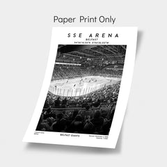 SSE Arena Belfast print, Belfast Giants poster, EIHL hockey wall art for fans