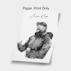 Iconic Celebration of Jürgen Klopp as LFC Legend Manager Art Print