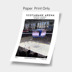 Scotiabank Arena poster, Toronto Maple Leafs hockey stadium wall art print, NHL decor, birthday gift