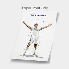 Jude Bellingham Wall Art - Real Madrid Legend Player Poster Print