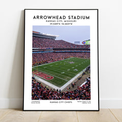 Arrowhead Stadium Chiefs Poster Print - Iconic Venue Art