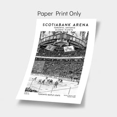 Scotiabank Arena Stadium wall art,  Toronto Maple Leafs NHL poster print, ice hockey fans