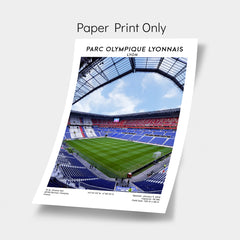 Parc Olympique Lyonnais: A Symbol of Lyon's Football Heritage Poster