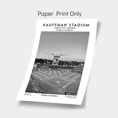 Kauffman Stadium poster, Kansas City Royals baseball stadium print, birthday gift, Christmas gift