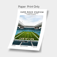 Hard Rock Stadium: Legendary Home of the Miami Dolphins Scenic Poster