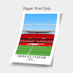 Emirates Stadium Arsenal Home Ground Wall Art Print