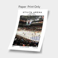 Sheffield Steelers Utilita Arena Print - Vibrant Wall Art, Birthday Gift