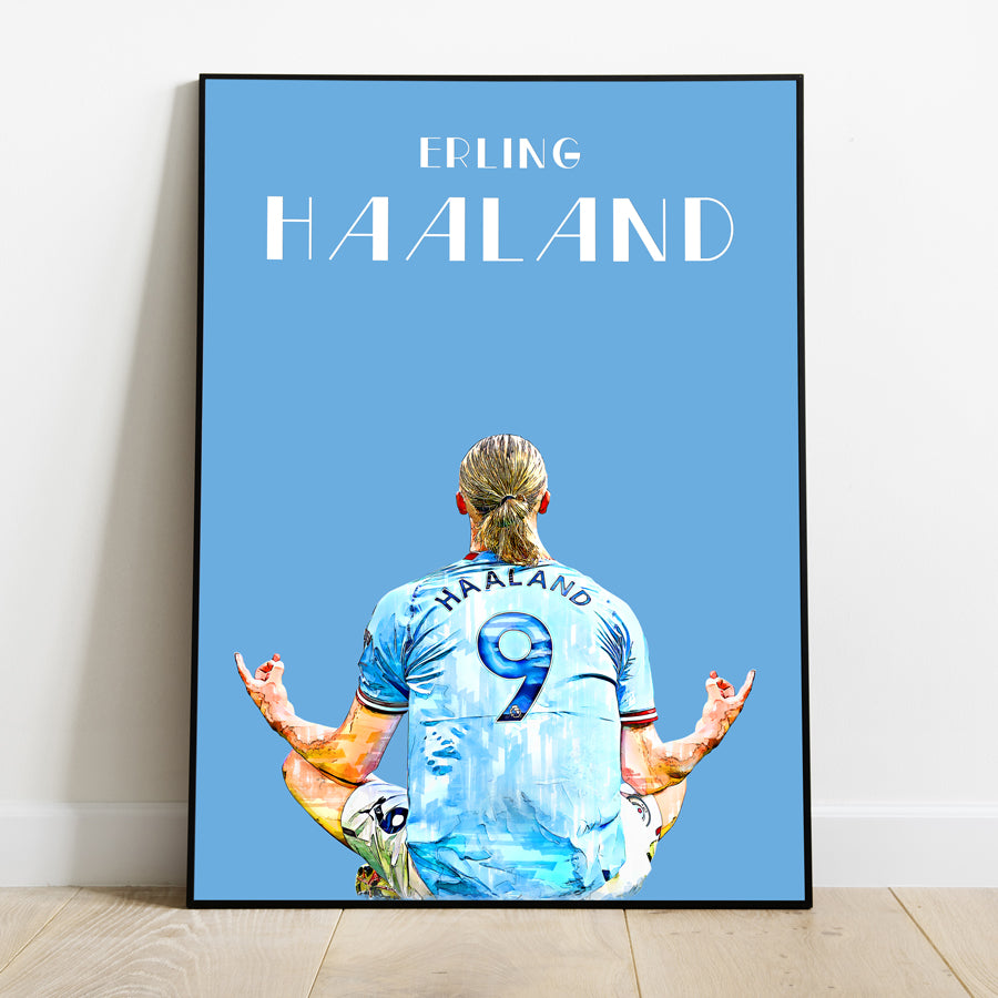 Erling Haaland Wall Art - Man City Players Poster Print