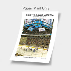 Scotiabank Arena Stadium wall art, Toronto Maple Leafs NHL poster, ice hockey print, birthday gift