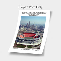 Cleveland Browns Stadium: Cleveland Browns NFL American Football Art Print