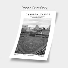 Oriole Park at Camden Yards: Home of the Baltimore Orioles MLB Baseball Poster Print