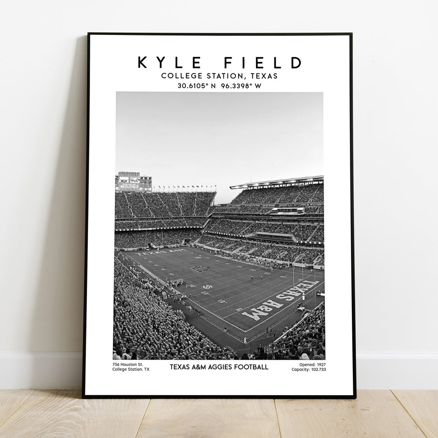 Kyle Field print, Texas A&M Aggies, college football wall art for fans