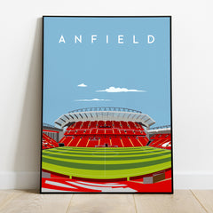 Liverpool Home Anfield Stadium Poster Print - Football Prints Gifts