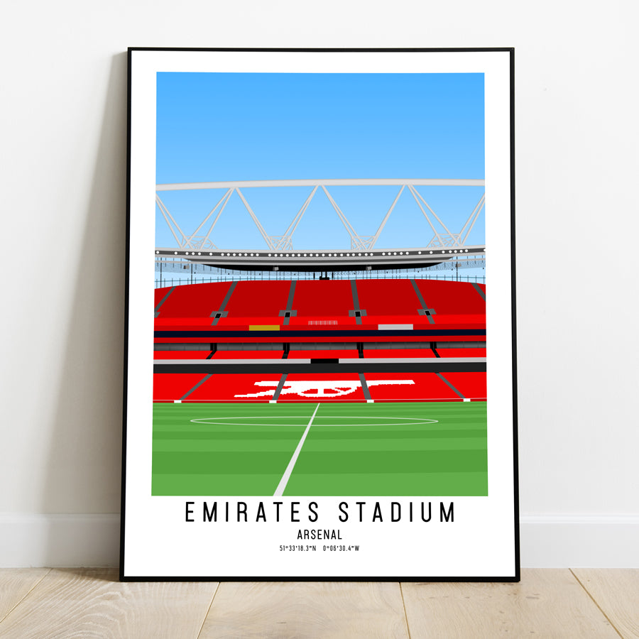 Emirates Stadium Arsenal Home Ground Poster Print