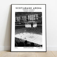 Scotiabank Arena poster print, Toronto Maple Leafs hockey stadium wall art