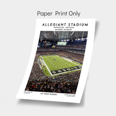 Stunning Las Vegas Raiders Allegiant Stadium Print - Football Stadium Wall Art