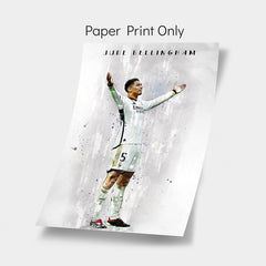 Jude Bellingham: Real Madrid Football Highlights Poster Print