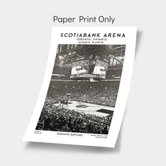 Scotiabank Arena poster, Toronto Raptors basketball stadium wall art, NBA print