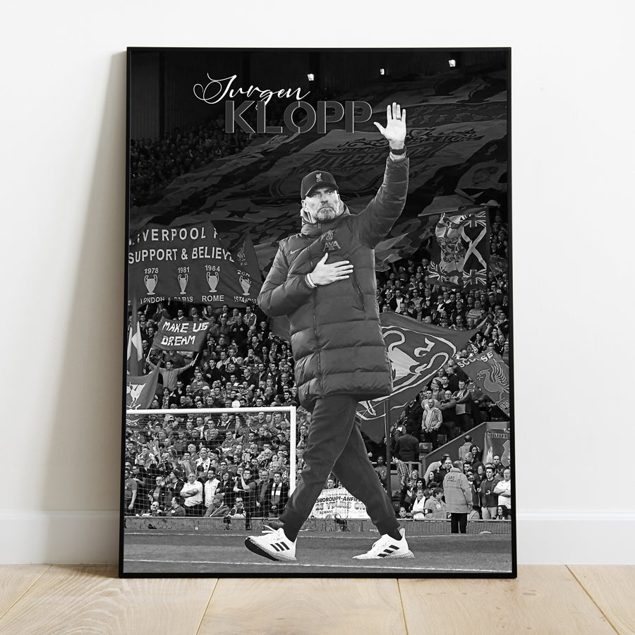 Jürgen Klopp’s Iconic Moments as LFC Manager Football Wall Art