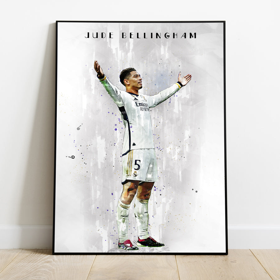 Iconic Moments of Jude Bellingham at Real Madrid Football Wall Art