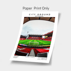 The City Ground Nottingham Stadium Print