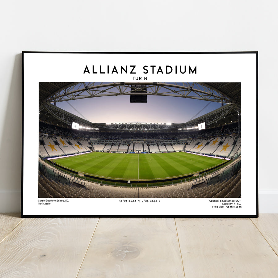 Allianz Stadium artwork, Juventus football stadium print