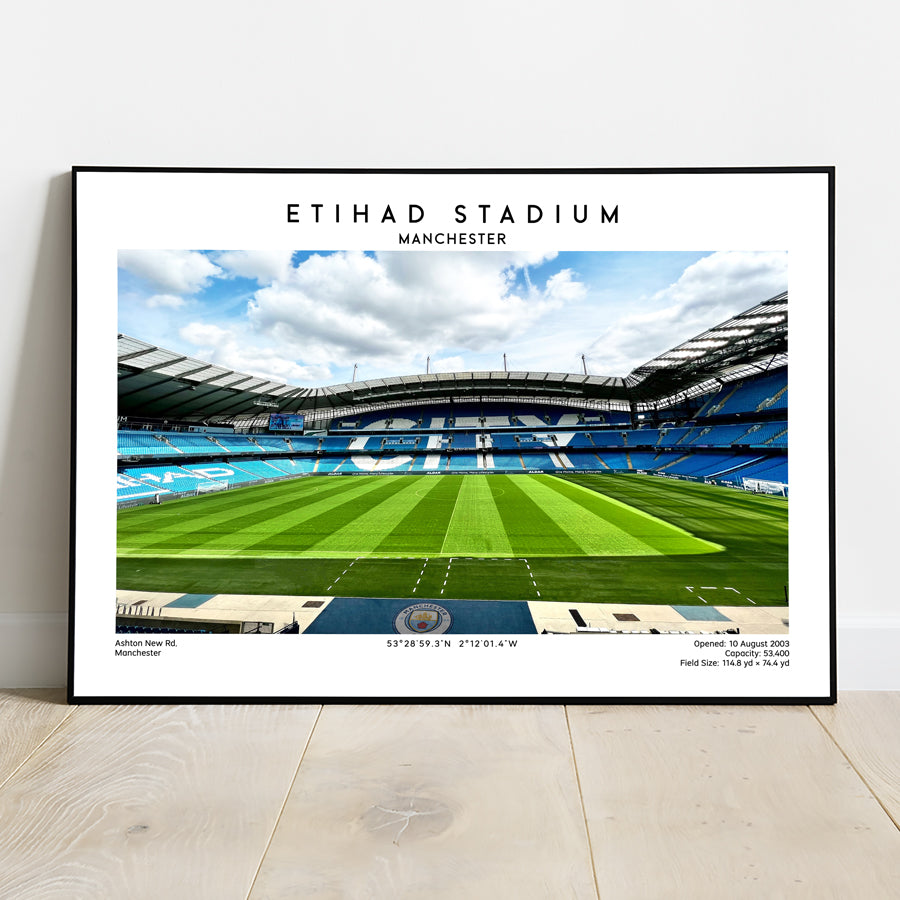 Etihad Stadium: Man City’s Home Ground Poster Print