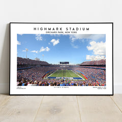 Buffalo Bills at Highmark Stadium Football Wall Art