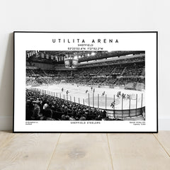 Utilita Arena poster, Sheffield Steelers EIHL 
 hockey stadium print for birthday gift