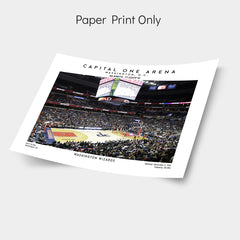 Capital One Arena: Washington Wizards NBA Basketball Scenic Poster for Fans