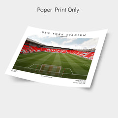 Rotherham football stadium print, New York Stadium wall art, Christmas gift