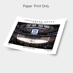 Scotiabank Arena print, home of the Toronto Maple Leafs, NHL stadium artwork