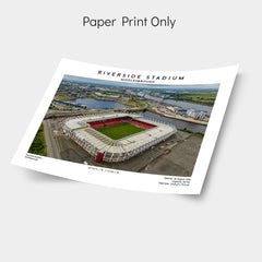 Riverside Stadium poster print, sports fans gift