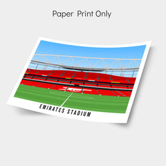 The Gunners' Home: Emirates Stadium Print - Football Fans Gift