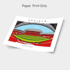 Legendary Anfield Stadium Liverpool Football Art Print